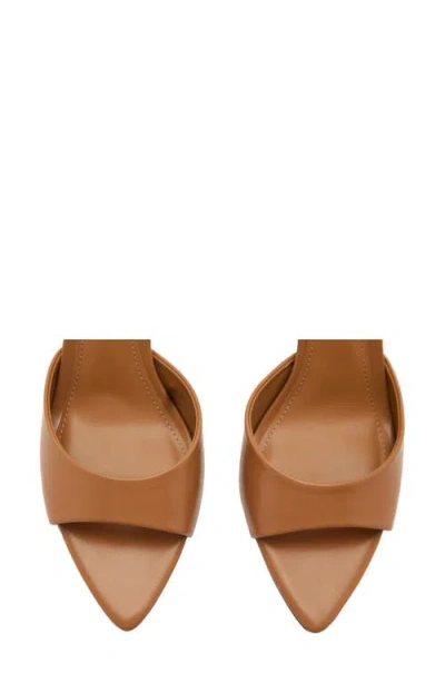Mango Pointed-heel Sandals In Brown