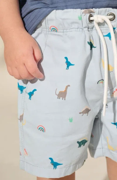 Next Kids' Dino Print Cotton Drawstring Shorts