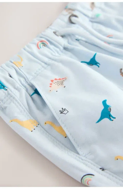 Next Kids' Dino Print Cotton Drawstring Shorts
