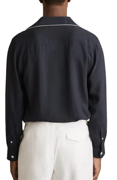 Reiss Josh Piped Button Front Shirt