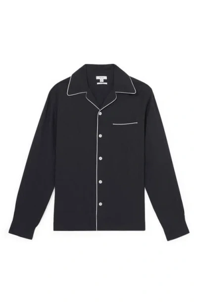 Reiss Josh Piped Button Front Shirt