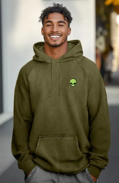 Dalix Alien Midweight Mineral Washed Hoodie