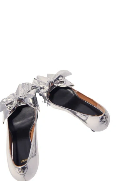 Maje Leather Pumps With Bow Detail