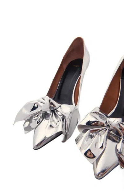 Maje Leather Pumps With Bow Detail