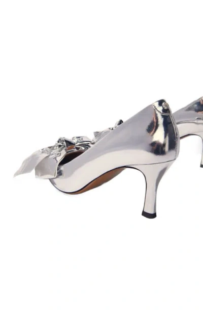 Maje Leather Pumps With Bow Detail