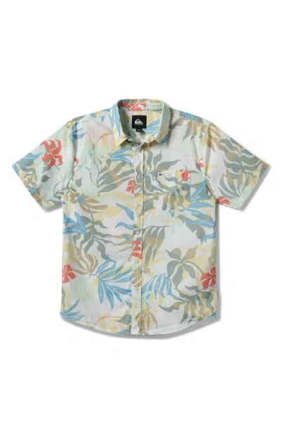 Quiksilver Blueweed Classic Short Sleeve Button-up Shirt