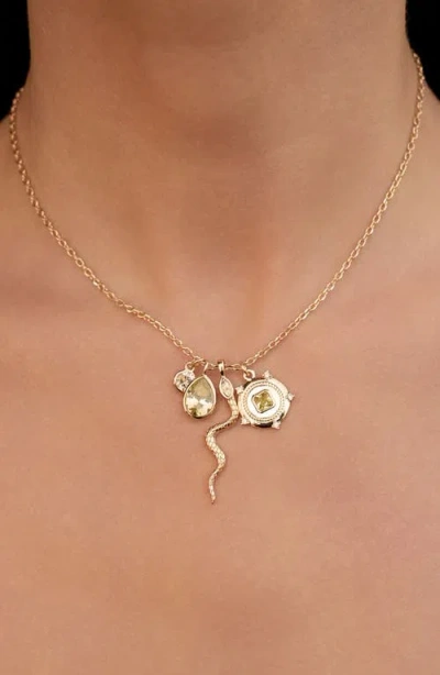 Ettika Serpentina Snake Inspired Charm Necklace