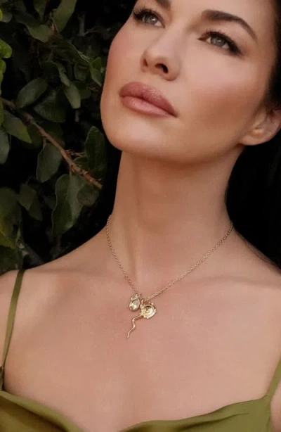 Ettika Serpentina Snake Inspired Charm Necklace