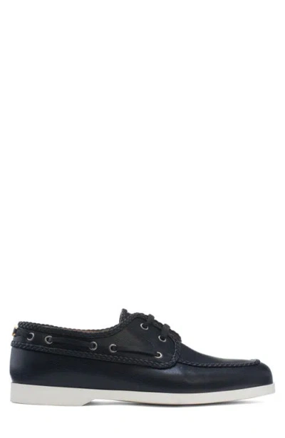 Valentino Leather Palm Avenue Boat Shoes