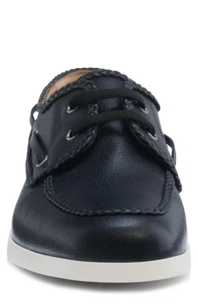 Valentino Leather Palm Avenue Boat Shoes