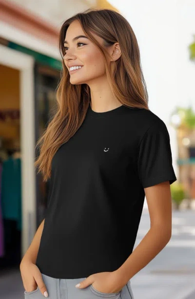 Dalix Womens Lil Smile Jersey Relaxed Tee
