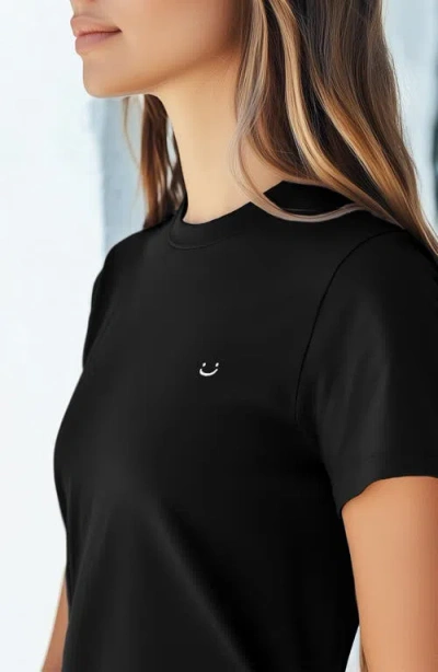 Dalix Womens Lil Smile Jersey Relaxed Tee
