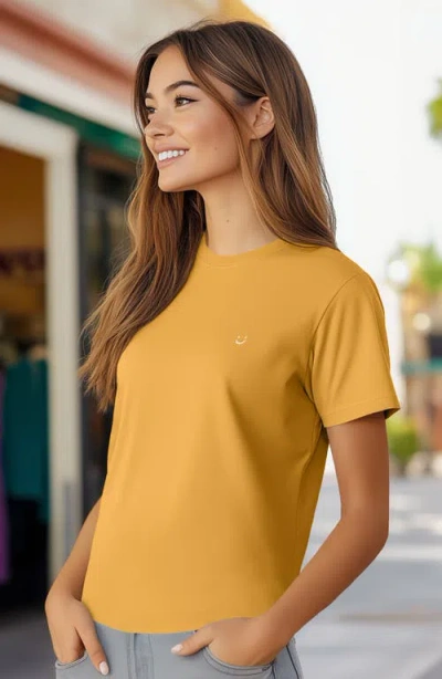DALIX DALIX WOMENS LIL SMILE JERSEY RELAXED TEE 