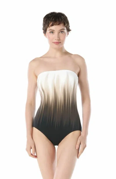CARMEN MARC VALVO CARMEN MARC VALVO BANDEAU ONE PIECE SWIMSUIT 
