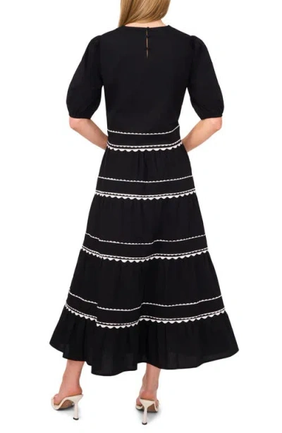 Cece Scalloped Trim Cotton Maxi Skirt