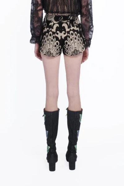 Anna Sui Beardsley Tapestry Shorts