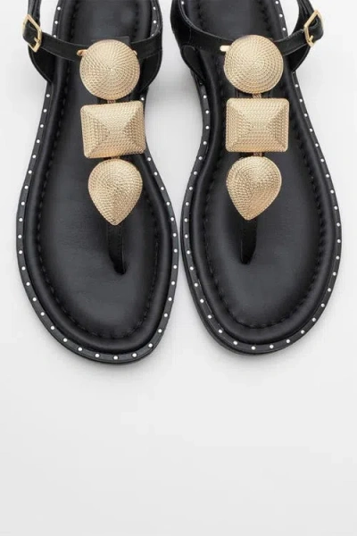 Forever & Always Shoes Giulia Leather Flat Sandal