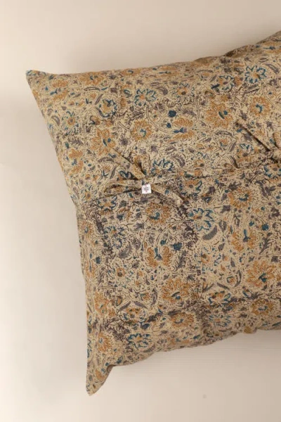 Ninéh Golden Earth Kalamkari Handcrafted Pillow