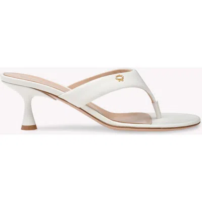 Gianvito Rossi Leather Heeled Thong Sandals