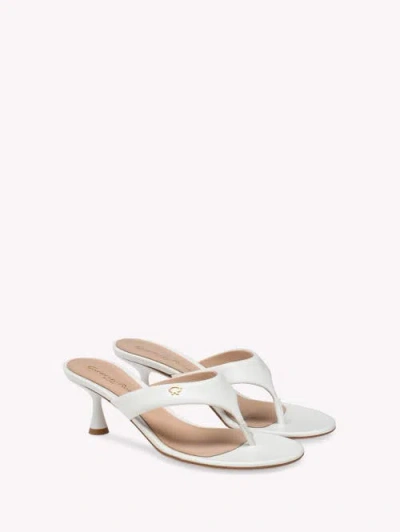 Gianvito Rossi Leather Heeled Thong Sandals
