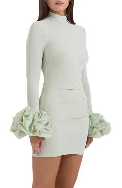 House Of Cb Camilla Ruffle Cuff Long Sleeve Body-con Minidress