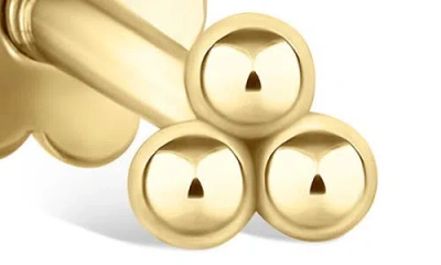 Maria Tash Ball Trinity Single Threader Stud Earring