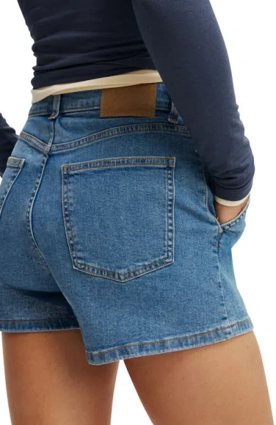 COTTON ON HIGH RISE MICRO DENIM SHORT 