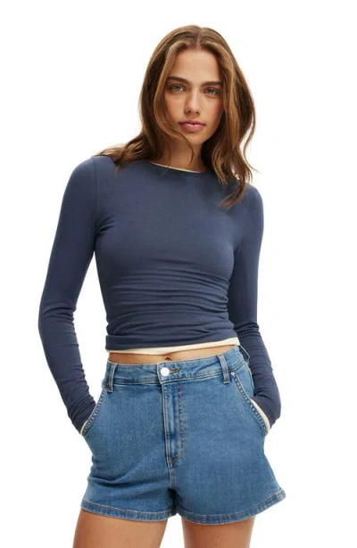 COTTON ON HIGH RISE MICRO DENIM SHORT 