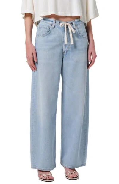Citizens Of Humanity Brynn Drawstring Rigid Low-rise Wide-leg Jeans