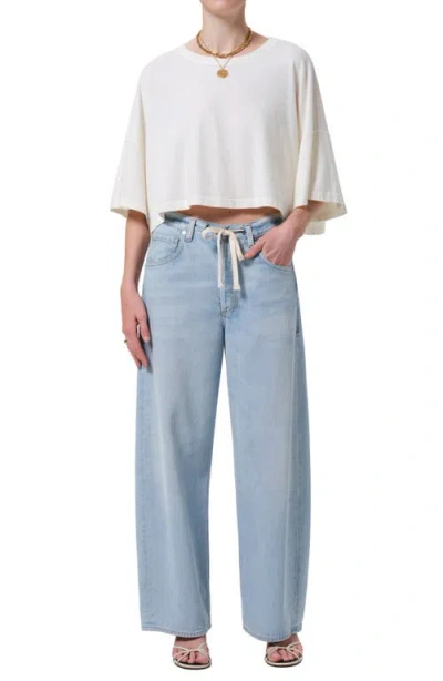 Shop Citizens Of Humanity Brynn Drawstring Waist Wide Leg Jeans