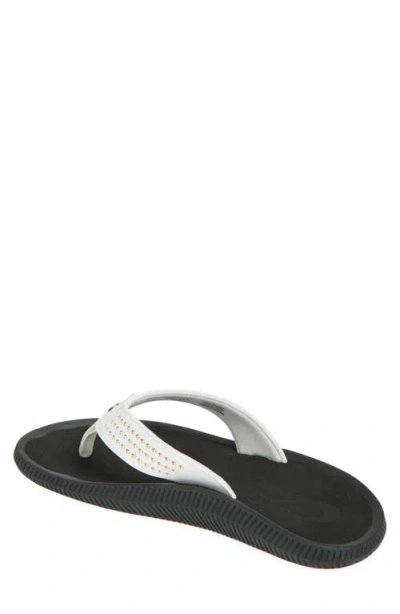 Olukai Ulele Golf Sandal In White