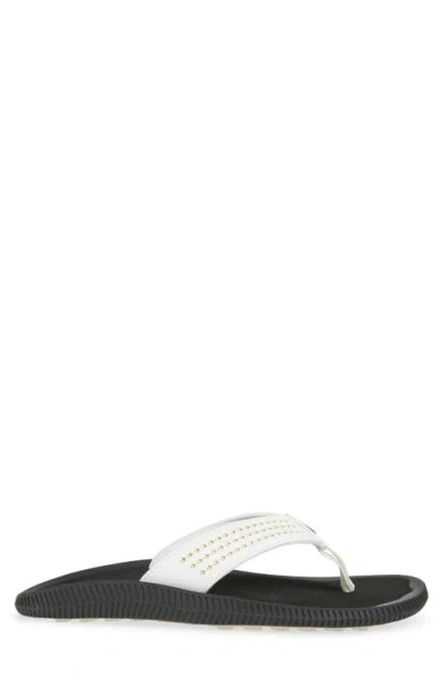 Olukai Ulele Golf Sandal In White
