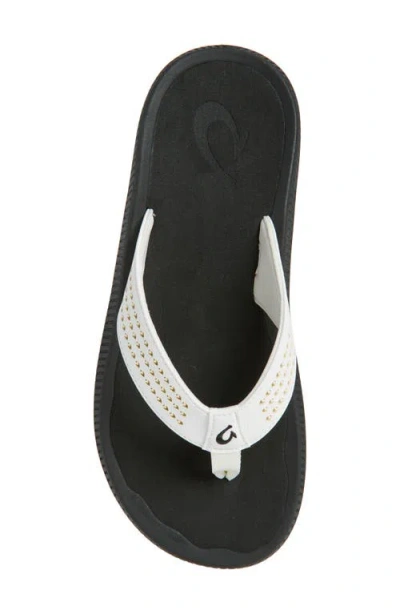 Olukai Ulele Golf Sandal In White