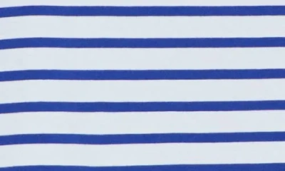 Pistola Mae Cropped Boxy Top In Maritime White Stripe In Multi