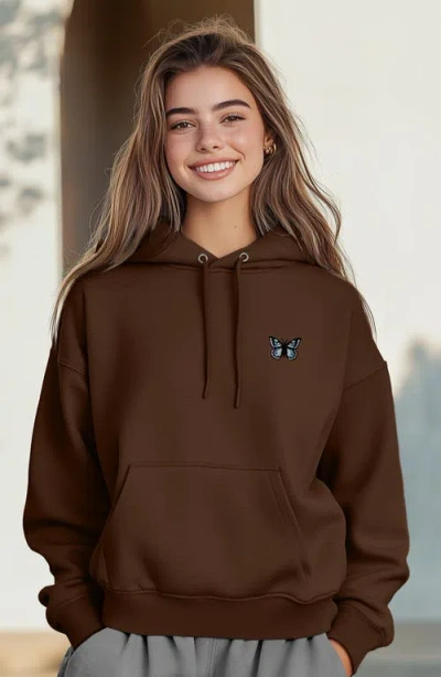 DALIX DALIX WOMENS BUTTERFLY MIDWEIGHT ALL DAY HOODIE 