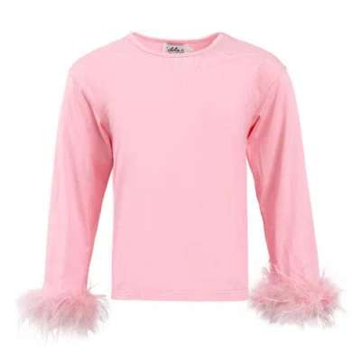 Lola + The Boys Pretty Feather Long Sleeve