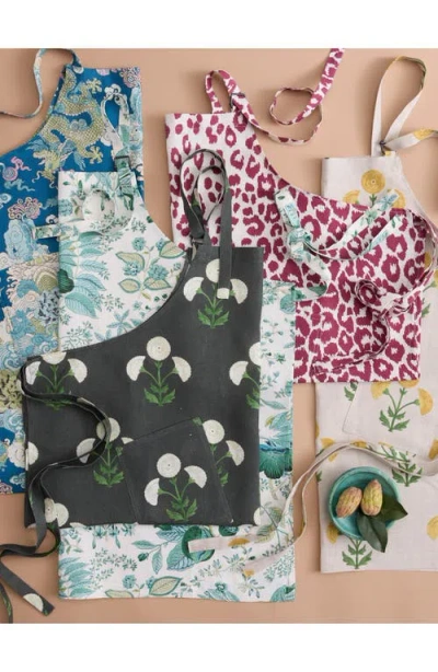 Matouk Print Linen Apron