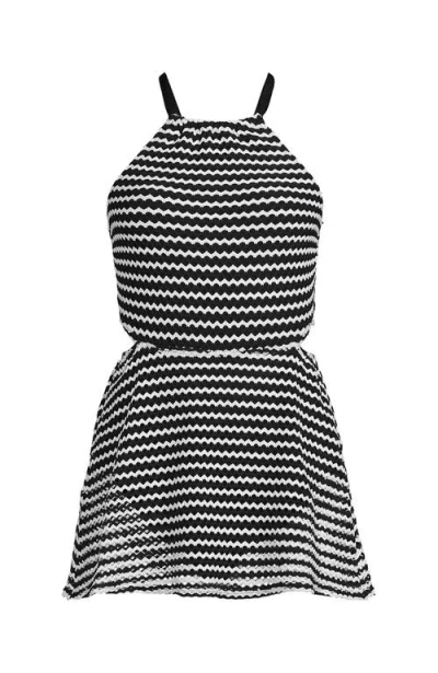 Lands' End Crochet Monokini Swim Dress Swimsuit