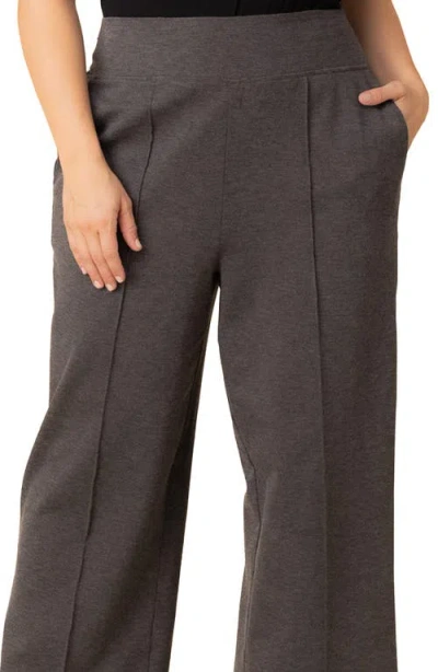 Kiyonna High Waist Wide Leg Ponte Pants