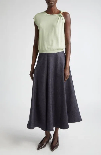 Altuzarra Rinaldi Asymmetric Cap Sleeve Sweater