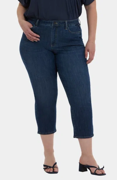 Nydj Piper Crop Relaxed Straight Leg Jeans