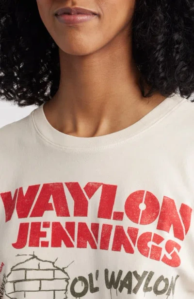 Daydreamer Waylon Jennings 'ol Waylan Cotton Graphic T-shirt