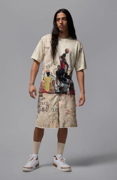 Jordan Print Cotton Twill Shorts
