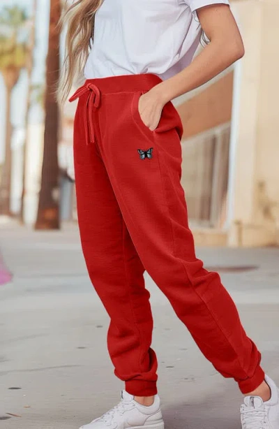 Dalix Womens Butterfly Midweight Fleece Jogger Pant