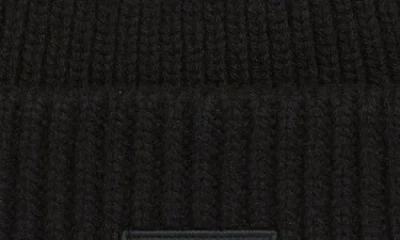 Acne Studios Pansy Face Patch Rib Wool Beanie