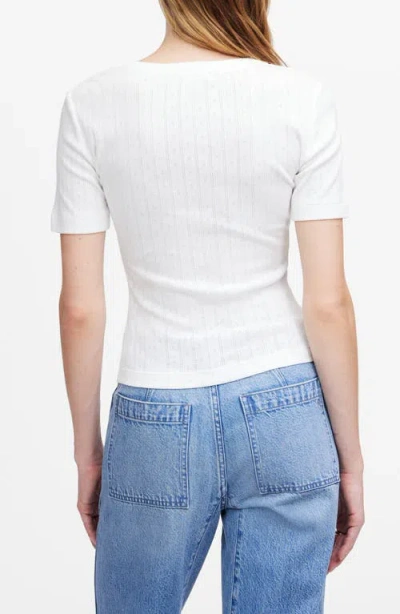 Madewell Pointelle Crewneck Short Sleeve T-shirt