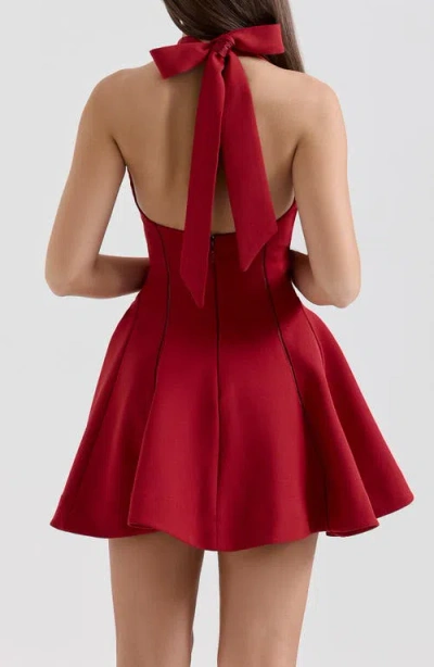House Of Cb Loulette Halter Minidress