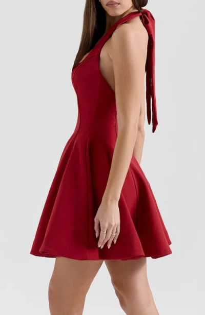 House Of Cb Loulette Halter Minidress