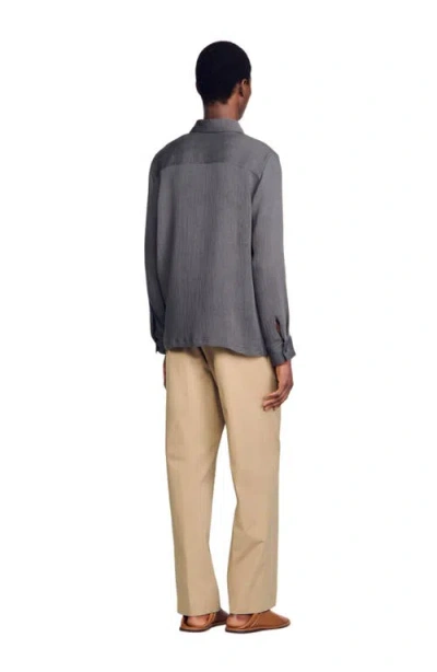 Sandro Pleated Shirt