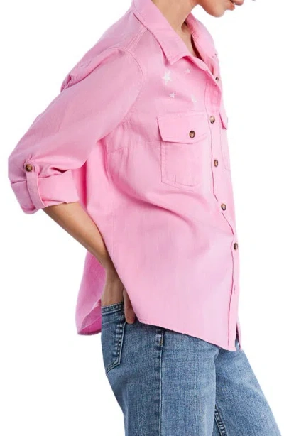 Billy T Hello Sunshine Embroidered Denim Shirt